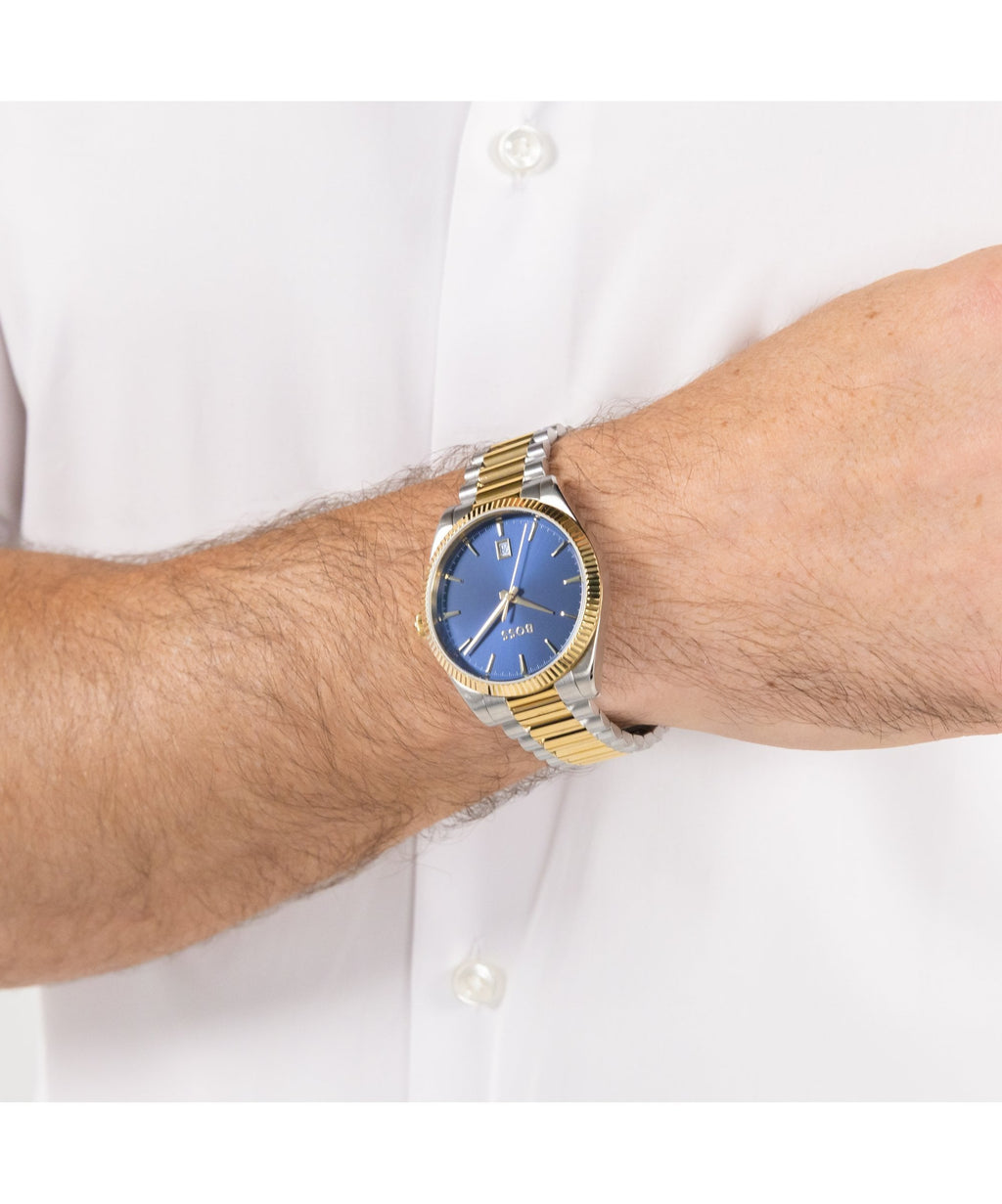 BOSS Cheswick Two Tone Gents Bracelet Watch