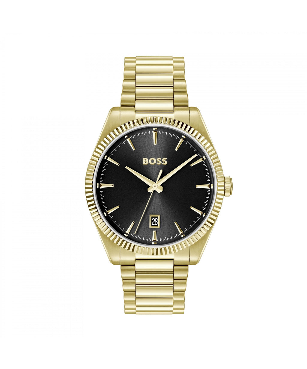BOSS Cheswick Gold Plated Gents Bracelet Watch