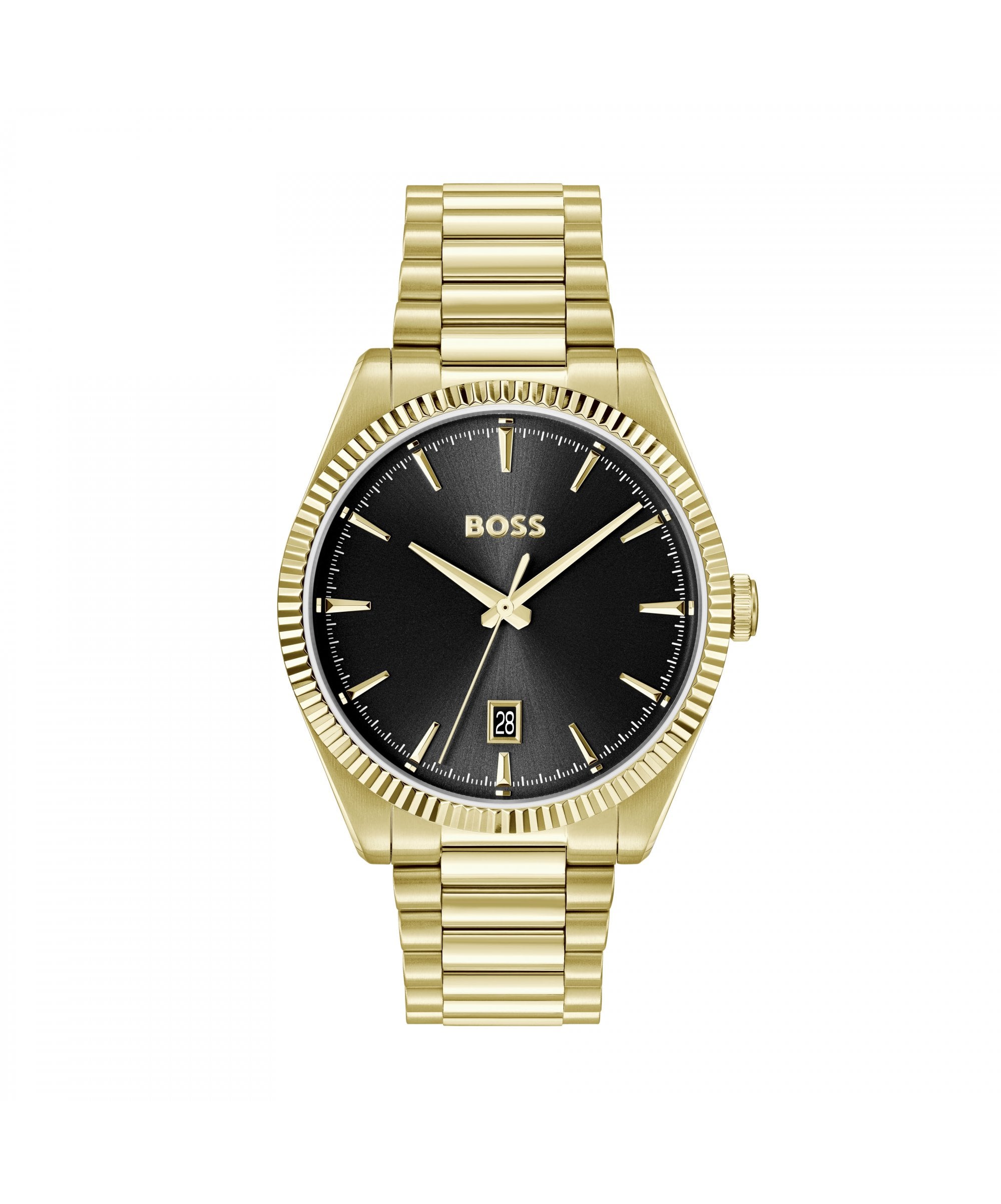 BOSS Cheswick Gold Plated Gents Bracelet Watch