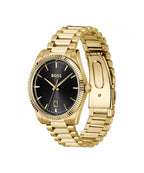 BOSS Cheswick Gold Plated Gents Bracelet Watch