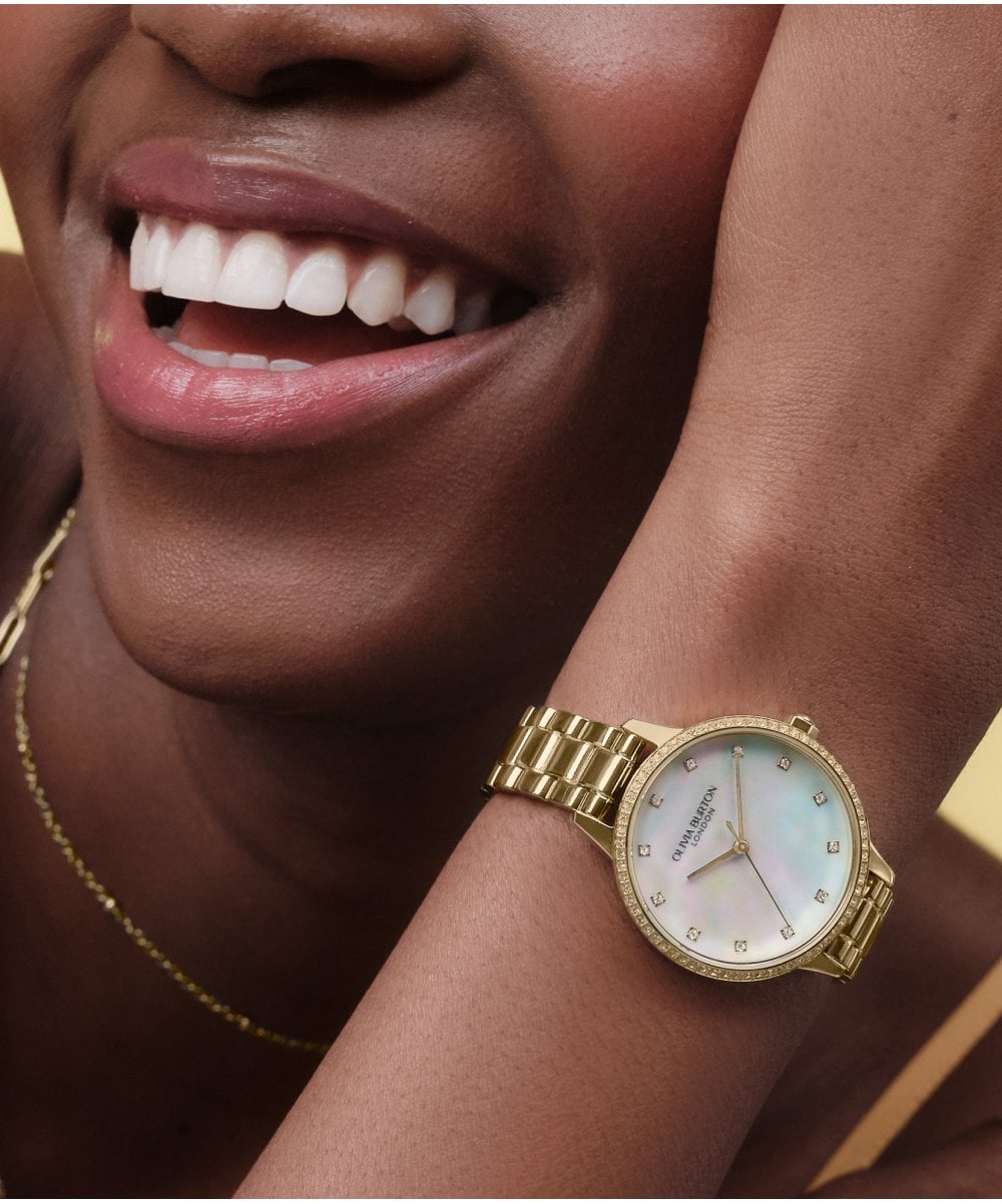 Olivia Burton Captivate Gold Plated Bracelet Watch