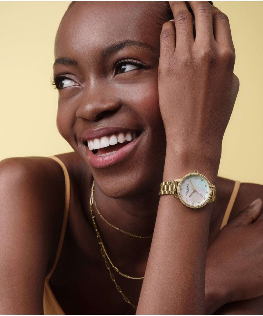 Olivia Burton Captivate Gold Plated Bracelet Watch