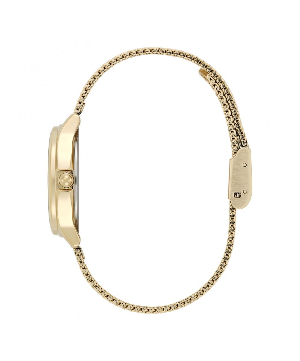 Olivia Burton Classic Bee Gold Plated Mesh Bracelet Watch