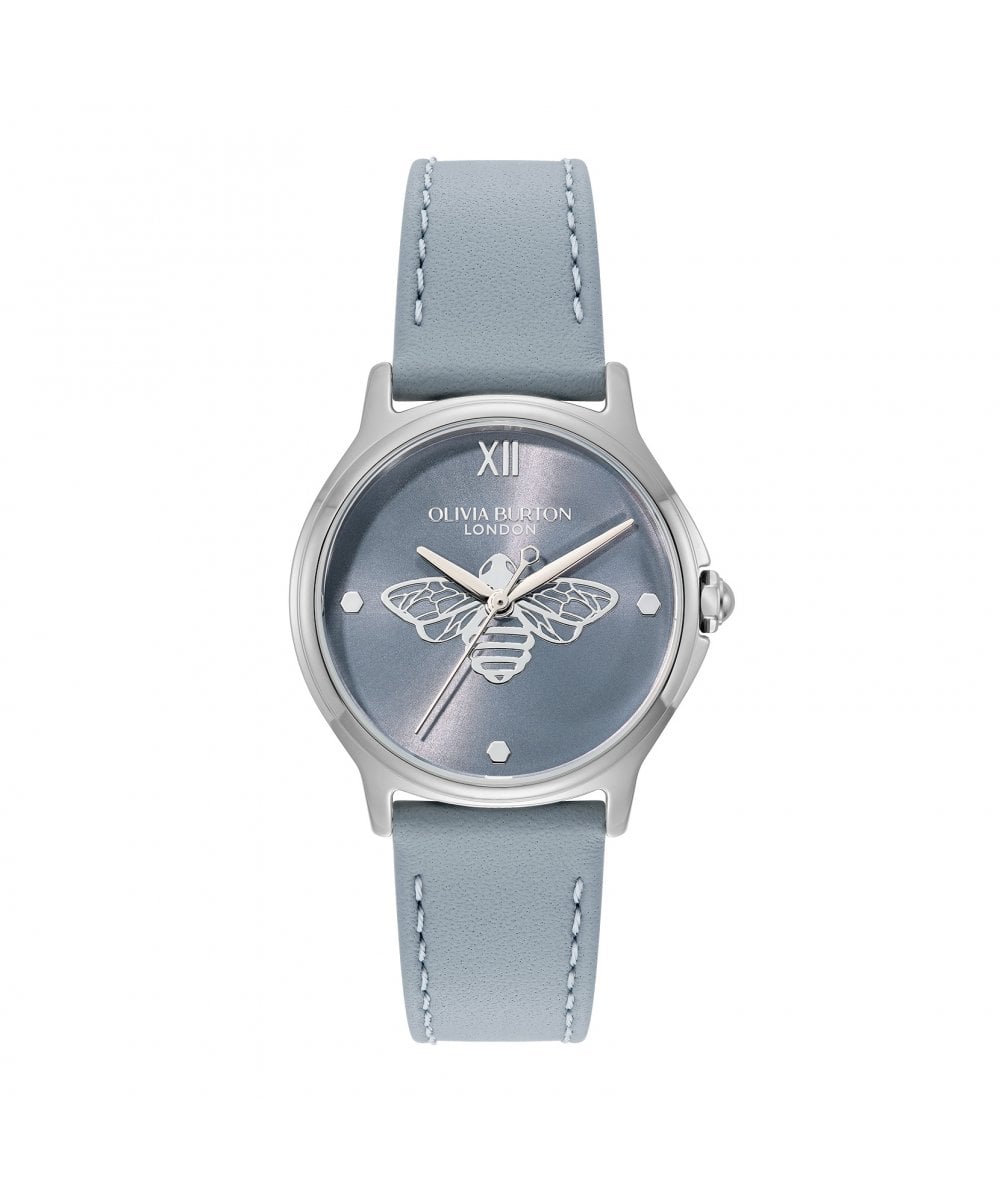 Olivia Burton Classic Bee Leather Strap Watch