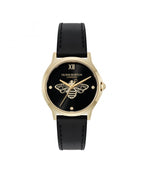 Olivia Burton Classic Bee Leather Strap Watch