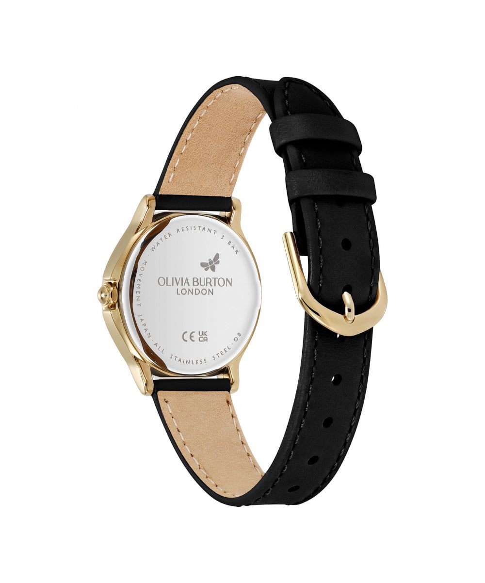 Olivia Burton Classic Bee Leather Strap Watch