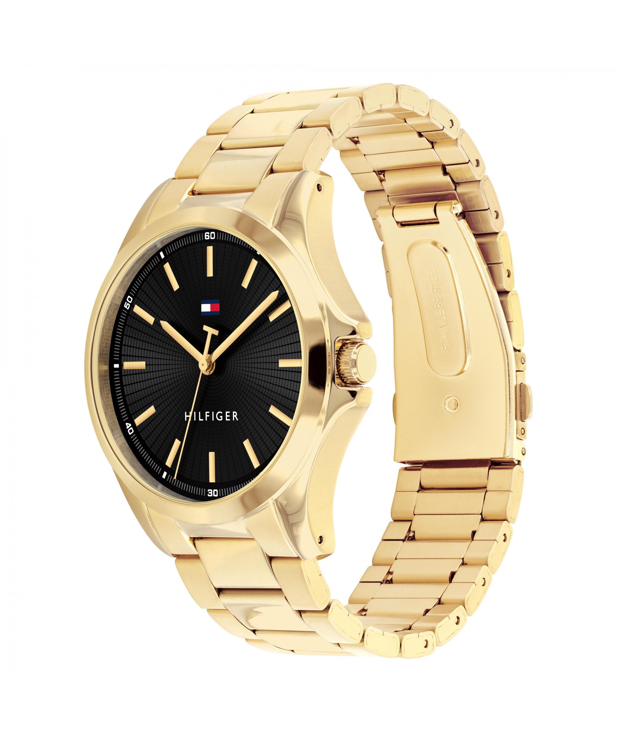 Tommy Hilfiger Bruce Gold Plated Gents Bracelet Watch