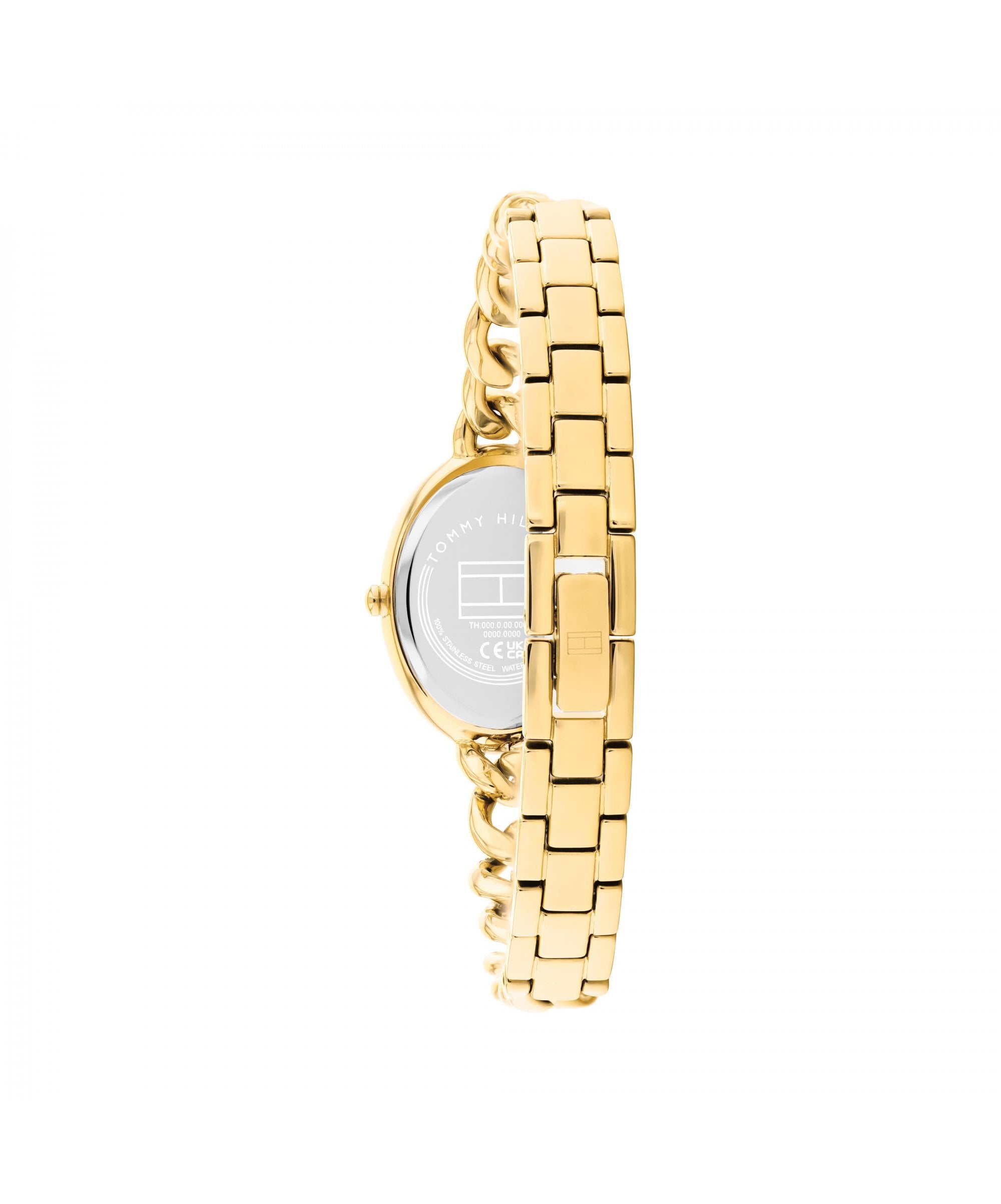 Tommy Hilfiger Demi Oval Gold Plated Ladies Bracelet Watch