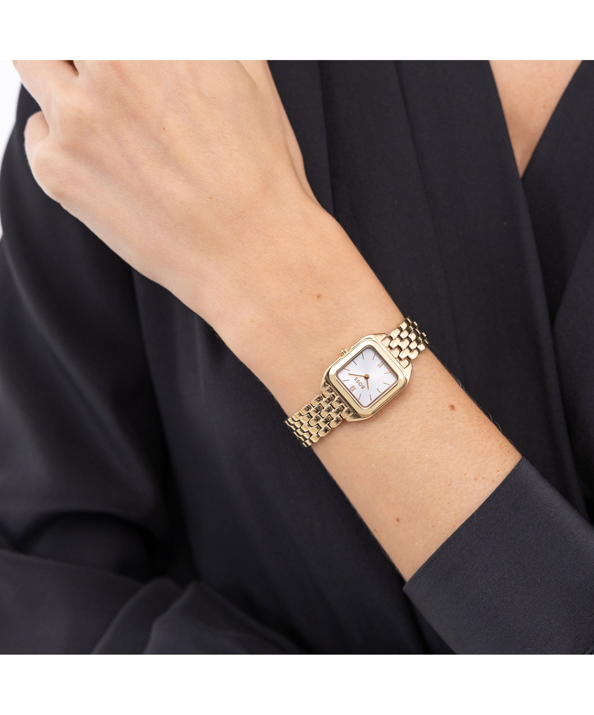 BOSS Mae Petite Gold Plated Ladies Bracelet Watch