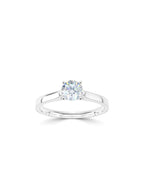 Platinum 0.70ct Lab Grown Round Brilliant Diamond Solitaire Ring