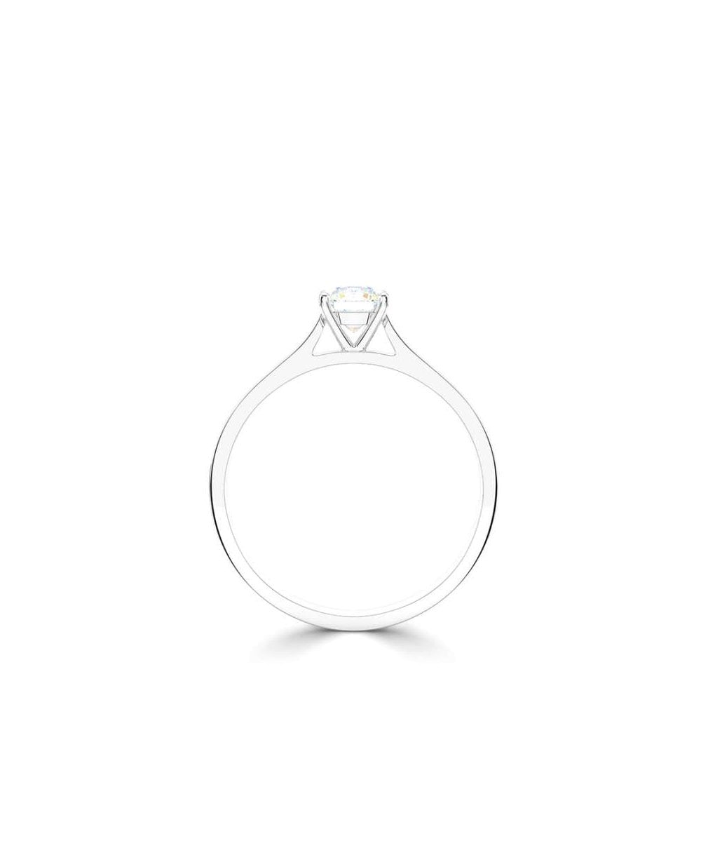 Platinum 0.70ct Lab Grown Round Brilliant Diamond Solitaire Ring