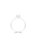 Platinum 0.70ct Lab Grown Round Brilliant Diamond Solitaire Ring