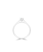 Platinum 0.76ct Lab Grown Pear Diamond Solitaire Ring