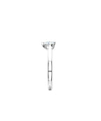 Platinum 0.76ct Lab Grown Pear Diamond Solitaire Ring