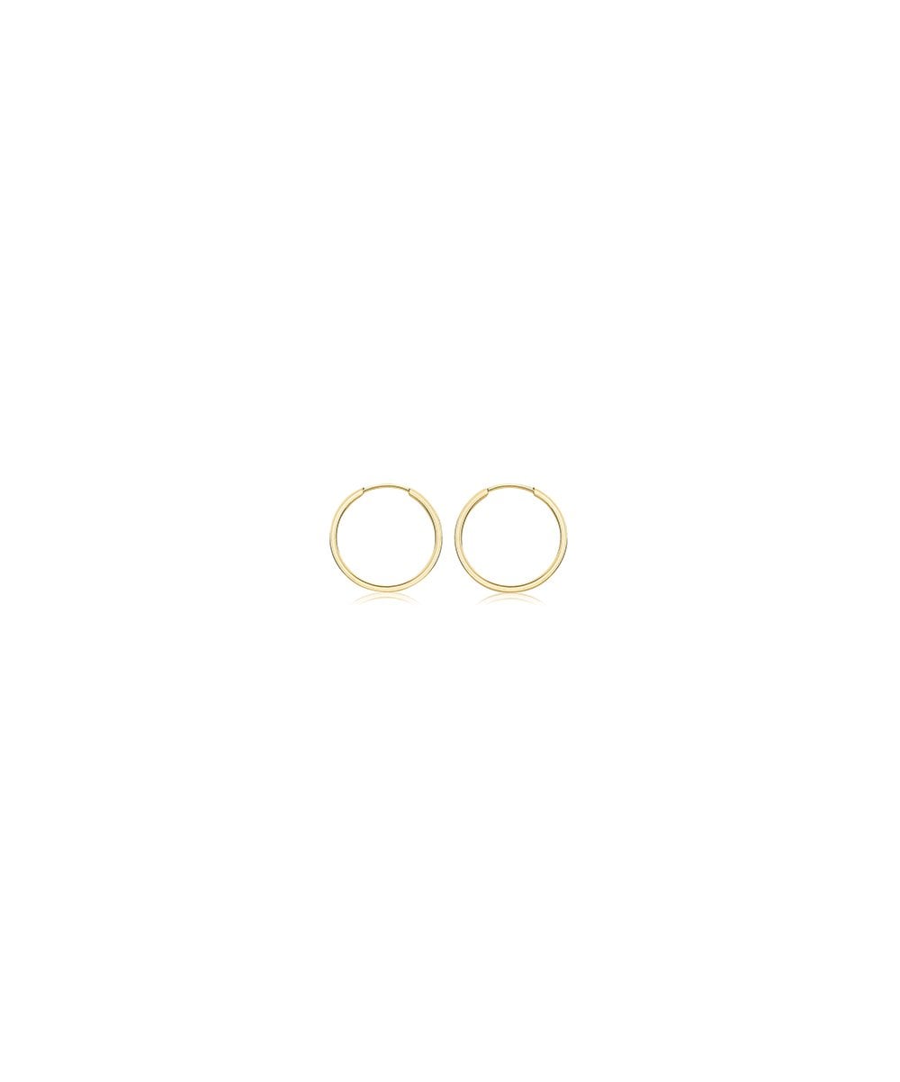 9ct Yellow Gold 14mm Sleepers
