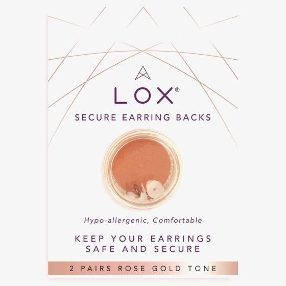 LOX Rose Gold Tone Earring Backs
